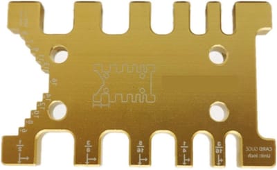 Freestafel Inlegplaat - Houtbewerkingspaneel - Tafelzaag Gebruik - Aluminium CNC Paneel - 240x200x5mm - Goud