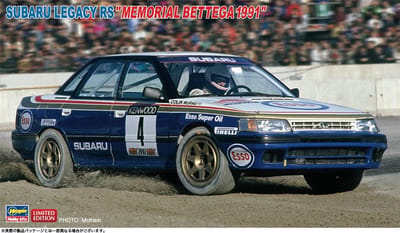 Hasegawa Modelbouwpakket Auto - 20786 Subaru Legacy RS - Memorial Bettega 1991 - Japanse Rallyauto Plastic - 1:24 - Modelbouw