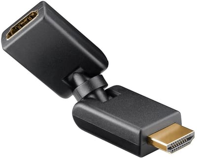 HDMI 2.0 Adapter - 180 graden draaibaar - 4K 60Hz - Zwart
