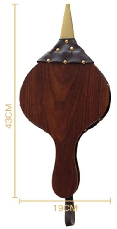 Dailygoods- Open Haard Balg - Antieke Look - Hout - Klein/Midden/Groot - Eenvoudig Schoon Te Maken - Modern/Vintage Design - Vuurblazer