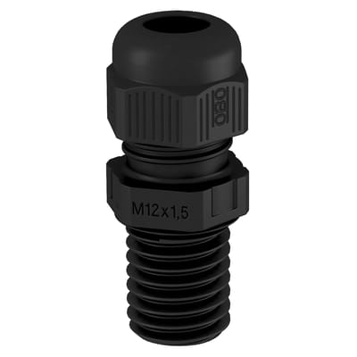 Metriële M16 Kabeldoorvoer Met Trekontlasting IP68 Zwart PA - 2022966 [10 Stuks]