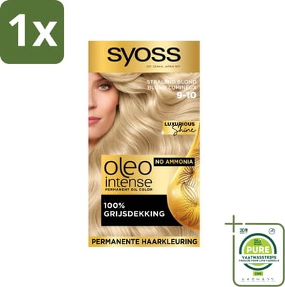 Syoss Oleo Intense - Haarverf - 9-10 - Stralend Blond - 115ml