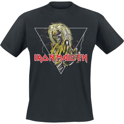 Iron Maiden T-shirt - Killers Triangle - S tot 3XL - voor Mannen - zwart