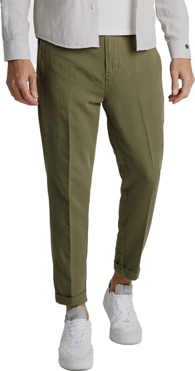 Cast Iron chino groen - 3032