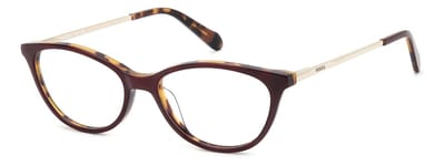 Fossil FOS 7196 Burgundy havana 52/16/140 WOMAN Brilmonturen