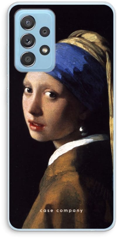 Case Company® - Hoesje geschikt voor Samsung Galaxy A73 hoesje - The Pearl Earring - Soft Cover Telefoonhoesje - Bescherming aan alle Kanten en Schermrand