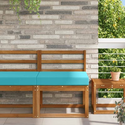 vidaXL - Buitenbankkussen - Polyester - Turquoise - 60 - x - 60 - cm