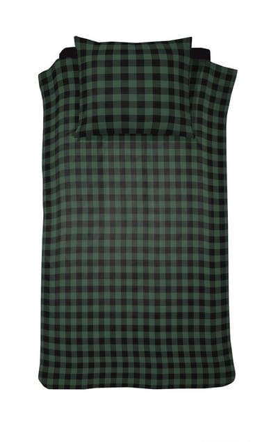 Damai Timber - Dekbedovertrek - Flanel - 140x200/220 cm - Green