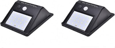 2 Stuks Draadloze Solar Buitenlamp met Bewegingssensor - Waterdicht & 3 Modi voor Tuin en Oprit