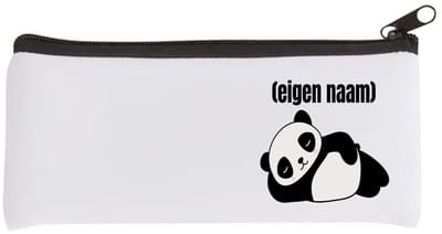 Akyol - liggende panda met eigen naam Etui - Panda - panda liefhebbers - iemand die houdt van panda's - verjaardag - cadeau - kado - 20 bij 9 cm
