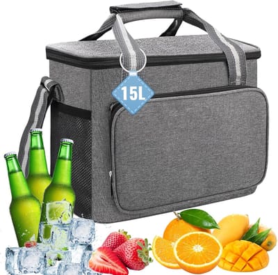Thijox - Koeltas 15 Liter - Opvouwbare Thermotas - Waterdichte Lunchtas voor Picknick, Camping, Reizen - Isolatietas voor Dranken en Levensmiddelen -