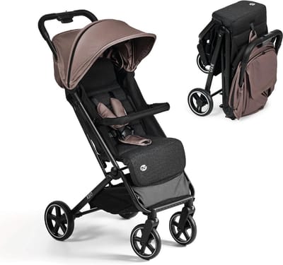 Ultralichte Compacte Buggy tot 22 kg met Uitschuifbare Kap en Boekvormig Vouwsysteem - Handzame Kinderwagen voor Dagelijks Gebruik