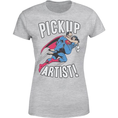 DC Originals Superman Pickup Artist Dames T-shirt - Grijs - S