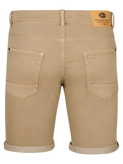 Petrol Industries Heren Denim Short - Slim Fit - Stretch - Korte Broek - Elastische Tailleband - Spijkerbroek - Herenkleding - Bruin - Maat XXL