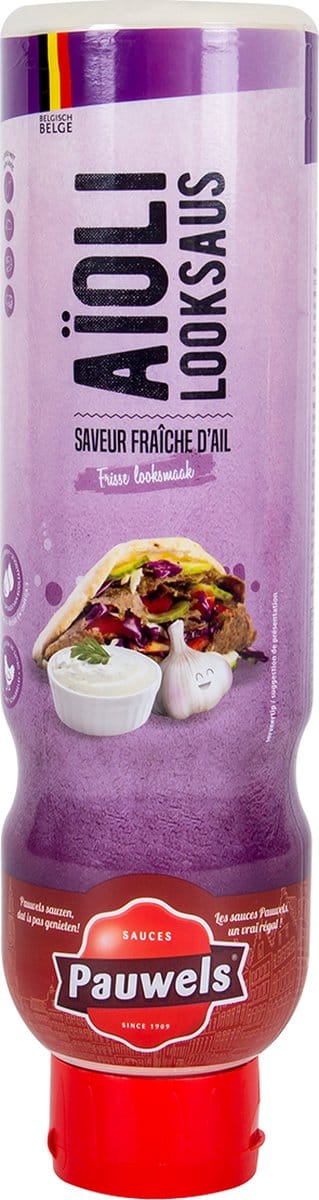 Pauwels - Knoflooksaus - Aïoli - Saus - Frisse looksmaak - 1L