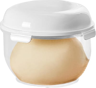 Deeg Bak Container - Rijsmand met Deksel - Brood Bakken - Antiaanbaklaag - 3 Liter - Transparant