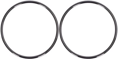 Dailygoody - Ronde Metaal Handvatten - Vervangaccessoires - Voor Dames Handtassen - Zilver Zwart - Handtas Accessoires - Duurzaam en Sterk - Geschikt ...