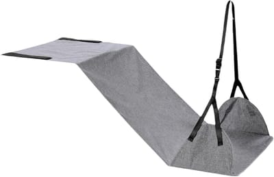 Voeten Hangmat - Reis Voetensteun - Comfortabel Reizen - Verstelbare Beenondersteuning - 100x45cm - Zwart