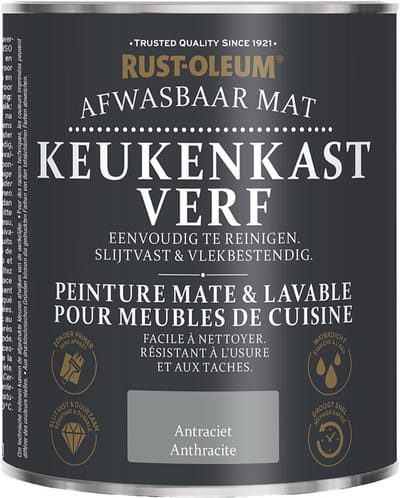 Rust-Oleum Keukenkastjes Verf Antraciet 750ml