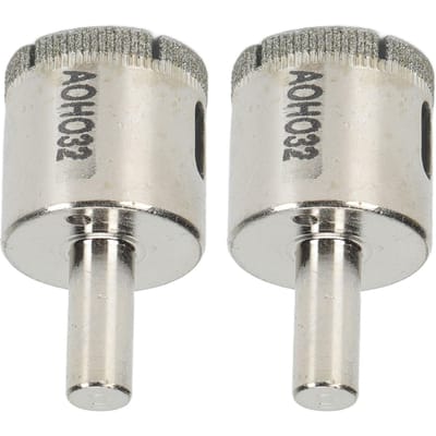 2 Stuks 32mm Gatopener Ronde Schacht Hoge Koppel Diamant Boor voor Glas Marmer Keramische Tegels