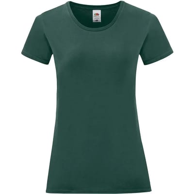 Dames-T-shirt Fruit of the Loom Iconic 150