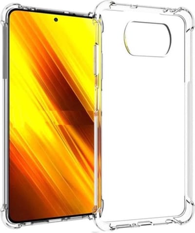 Hoesje Geschikt voor: Xiaomi POCO X3 / X3 Pro - Anti Shock Silicone Bumper - Transparant