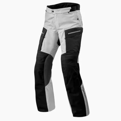 REV'IT! Pants Offtrack 2 H2O Black Silver Standard Motorcycle Pants - Maat M