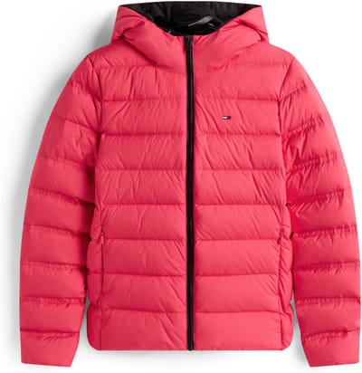 Tommy Jeans Jas Tjw Slim Hood Print Dw0dw21617 X15 Vintage Cerise Dames Maat - XXS