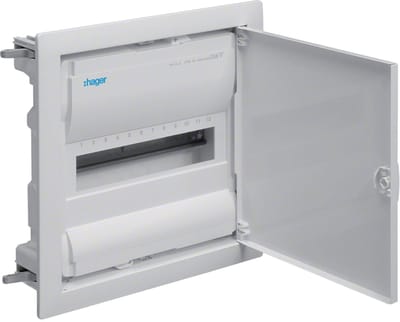 Hager volta Kleine verdeler, holle wandmontage 1x12PLE IP30 plaatstalen deur - VH12NC
