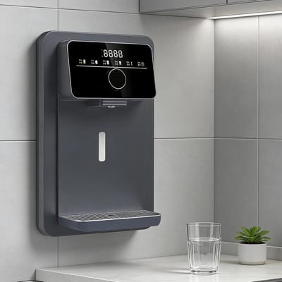 Wanddispenser Water - Kraan Water - Direct Warm Water - Elektronisch Kinderslot - Netvoeding - Wit