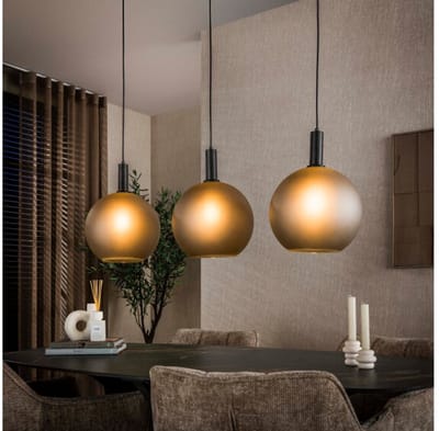 Hanglamp Bubble Frosted 3L - Frosted grijs - 110x27x150 cm