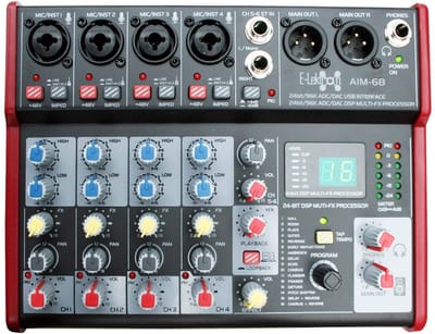 E-Lektron AIM-68 6 kanaals mengpaneel met USB interface