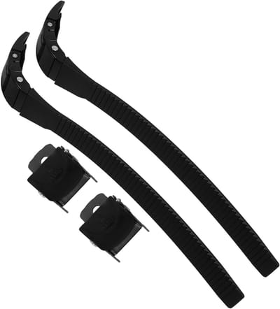 Rolschaats Gespen - Schaatsbanden - Schoenen Vastzetten - Verstelbaar Ontwerp - 28 cm Lengte - Zwart