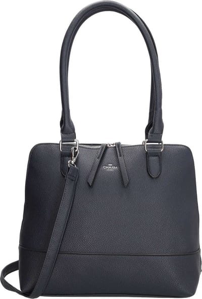 Charm London Stratford Handtas Schoudertas Shopper - Tote Bag - Dames Tas - Blauw