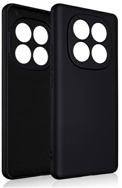 Beline Silicone Serie - Siliconen Hoesje - Xiaomi Redmi Note 14 Pro - Zwart - Antislip