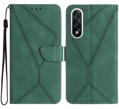 Coverup Hoesje - Geschikt voor OnePlus Nord 5 Hoesje - Coverup Book Case - Groen