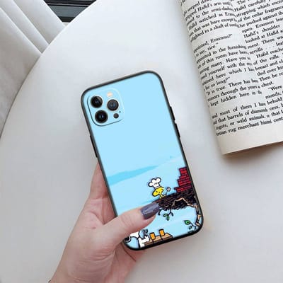 ED44 S-Snoopys Telefoonhoesje voor iPhone 6 6s 7 8 11 12 13 14 15 XS Pro Max XR X SE Samsung S20 S21 S22 S23 S24 FE Ultra Plus Lite S21S A55 Samsung S20 Ultra Capri