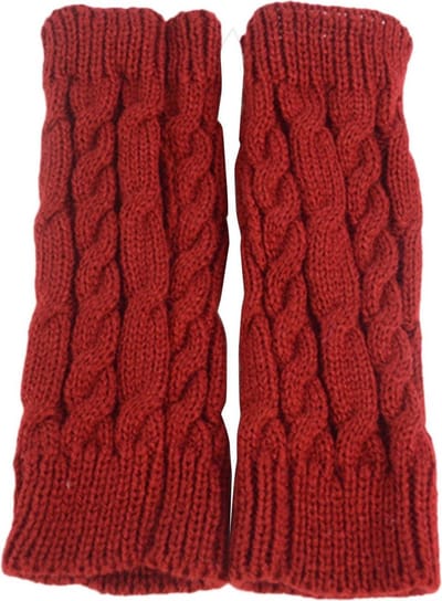 Gebreide vingerloze handschoenen