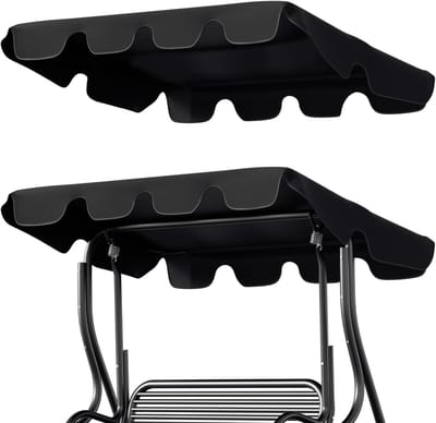 Schommelbank dak - Reserve luifel - Tuin ontspanning - Waterdicht Oxford stof - 210 x 145 cm - Antraciet