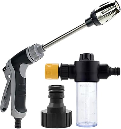 Tuinslang Sproeier - Waterpistool - Auto Wassen - Verstelbaar Mondstuk - 236 cm - Metaal