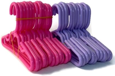 Poppenkleding Hangers - Mini Hangers - Poppenhuis Inrichten - Kleding Glijdt Niet Weg - 24 Stuks - Lavendel Roze