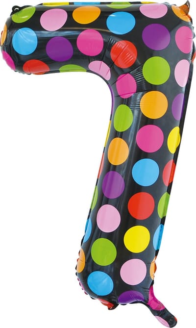 Folieballon 34" nmr. 7 - Stippen