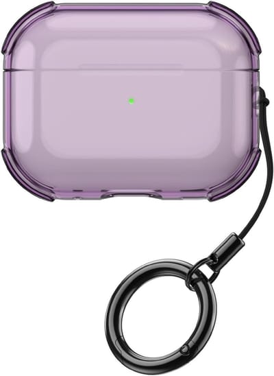 Beschermhoes - Transparant Hoesje - Oordopjes Beschermen - Schokbestendig Ontwerp - Compact Formaat - Paars