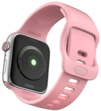 Smartwatch bandje - Apple Watch 42mm 44mm - roze siliconen