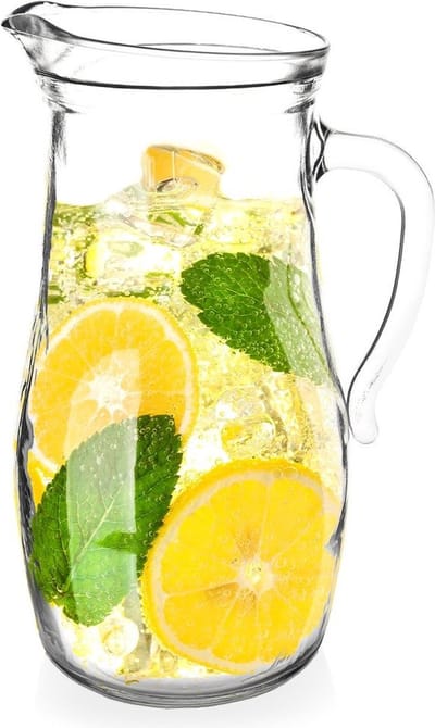 Karaf Glas 1,75 l - Kan - Waterkaraf voor Fruitwater - Waterkan - Drinkkan