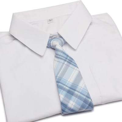 Dames Ruit JK Stropdassen Japanse Stijl Stropdas voor Jk Uniform Leuke Stropdas Pakken Gravatas Zoet Eenvoudig Luie Persoon Studenten Stropdas white