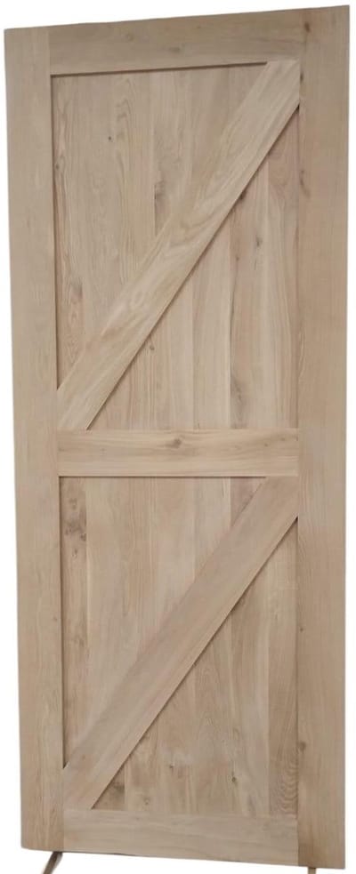 Eiken binnendeur - Massief eiken - 88x201,5cm - 40mm - Binnendeur - Landelijk - Houten deur - Eiken