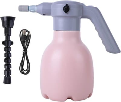 Elektrische Spuitfles - Automatische Mister - Planten Water Geven - Traploos Instelbaar - 20 cm Hoog - Roze