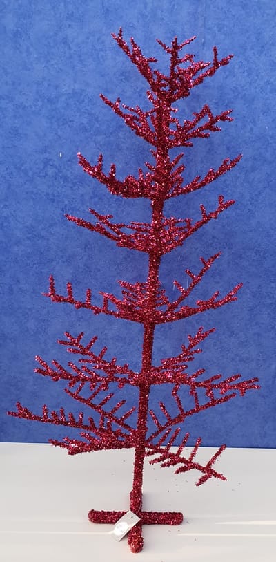 House of Seasons Decoratieve kerstboomje roze H65xD30cm