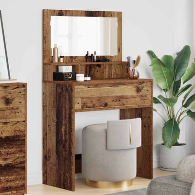 vidaXL - Slaapkamer - Toilet - Tafels - Oud - Hout - 80 - x - 39,6 - x - 135 - cm